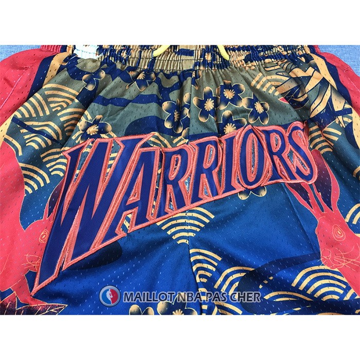 Short Golden State Warriors Lunar New Year Mitchell & Ness Just Don Orange